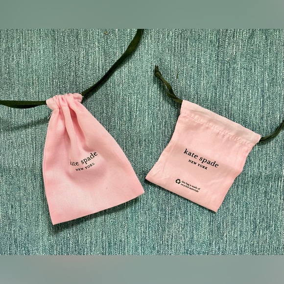 Kate Spade NEW YORK Jewelry Dust Bag Light Pink with Drawstring - Picture 2 of 7
